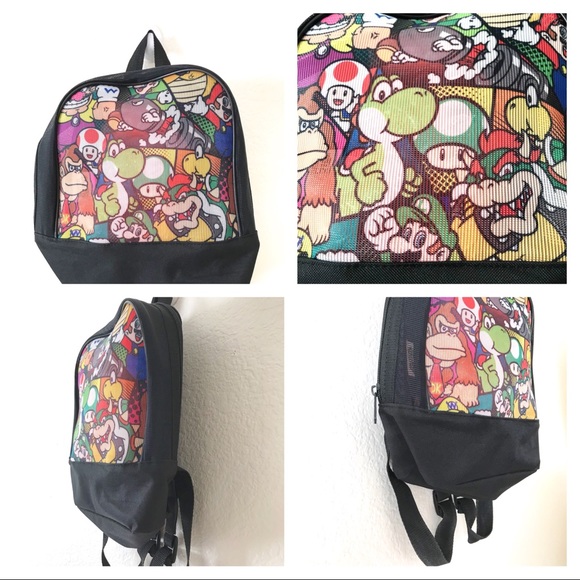 ❗️SOLD❗️Super Mario Brothers Small Mesh Backpack - Picture 7 of 7